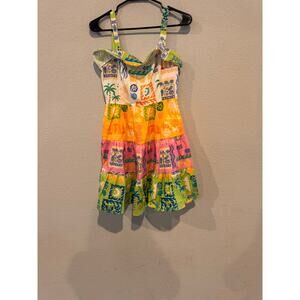 Flying Tomato Women’s Tropical Print Sundress – Size Small
